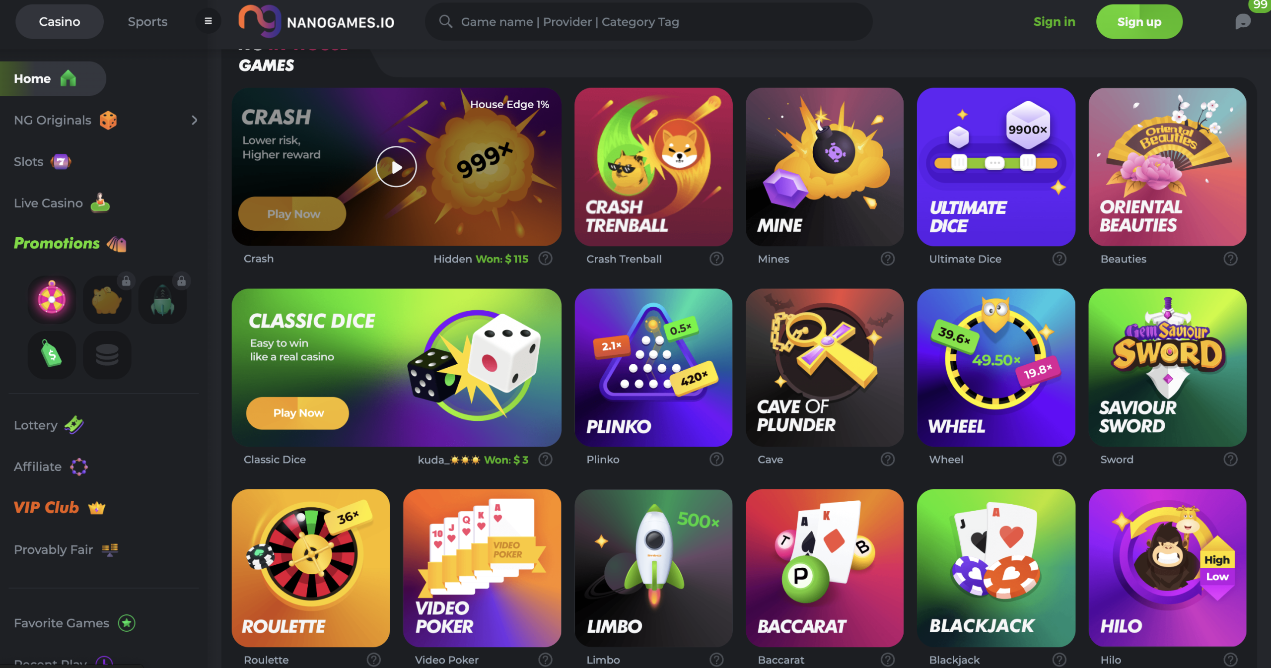 nanogames casino